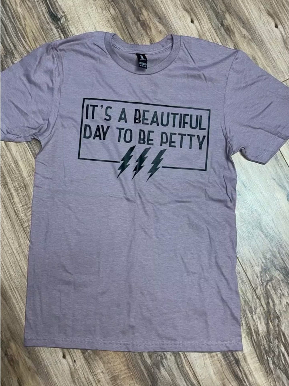 New Small Gildan Soft "It's A Beautiful Day To Be Petty" Graphic Crew Neck Tee